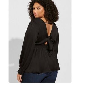 Torrid Black Long Sleeve Top